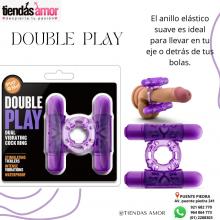 Anillo double play cock ring purple -sexshop tiendas amor -ovalo puente piedra